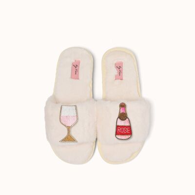 Brooch for slippers: Rose