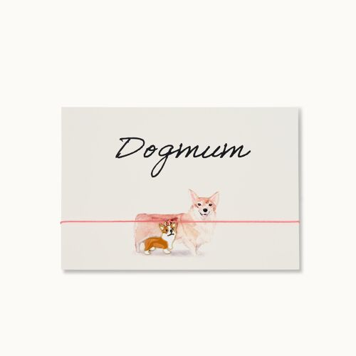 Armband-Karte: Dogmum - Corgi