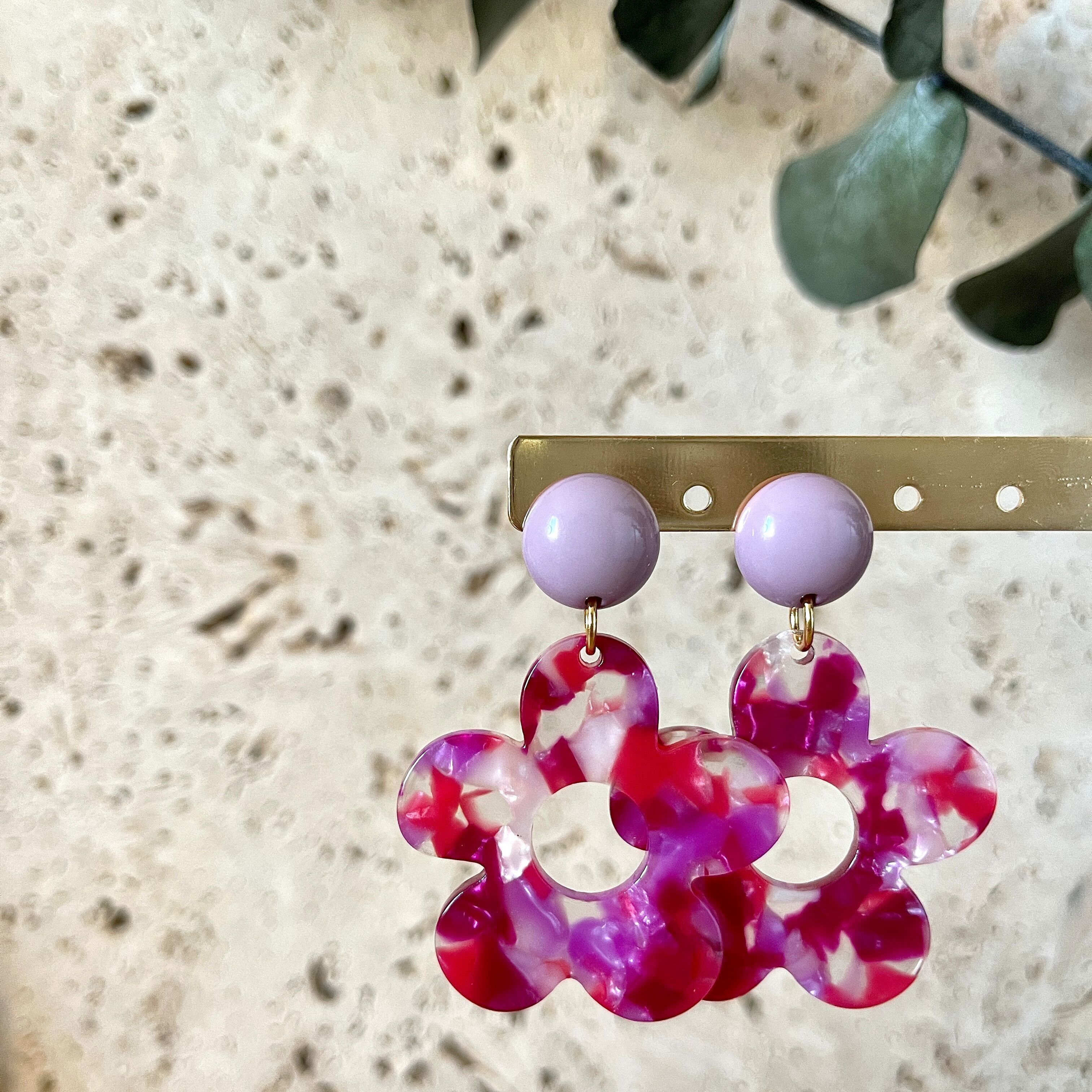 Agnès Ohrringe – Mauve