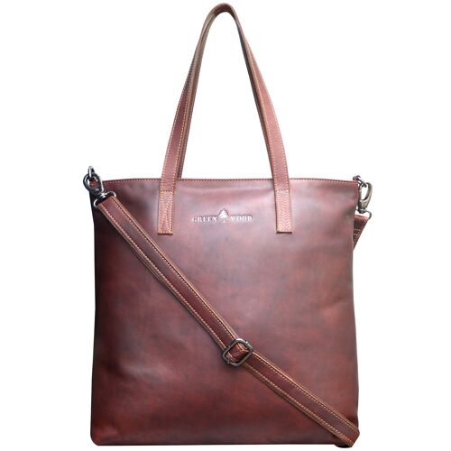 Amy Handtasche Shopper Damen Schultertasche Groß Henkeltasche Leder