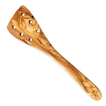 Offre TOP ! 20x spatules avec trous 30 cm en bois d'olivier 4