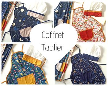 PACK - Tablier enfant coffret toque + tablier 1