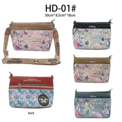 Sweet Candy Butterfly Crossbody Bag with Exterior Pockets B2B