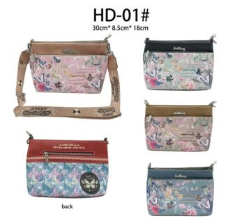 Sac bandoulière Sweet Candy Butterfly avec poches extérieures B2B 1