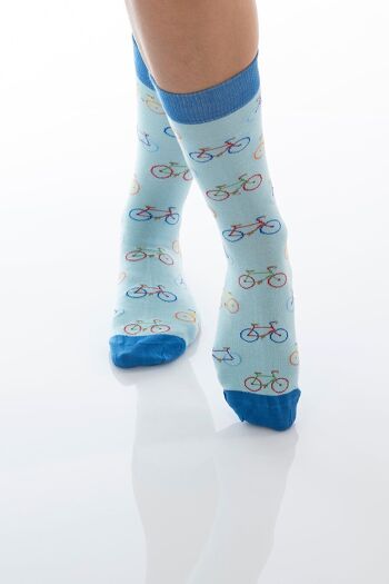 CHAUSSETTES DE VÉLO - néon 1