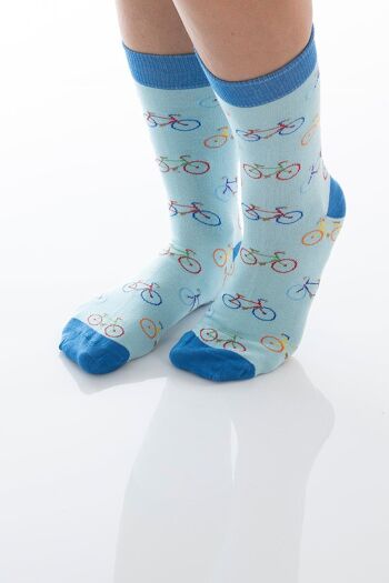 CHAUSSETTES DE VÉLO - néon 3