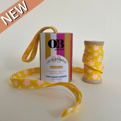Jabón nutritivo orgánico con cuerda - Summer Glow edición limitada Amarillo
