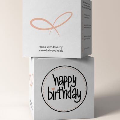 Gift cube "HAPPY BIRTHDAY"