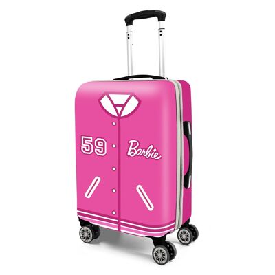Barbie Varsity-ABS Cabin Suitcase 4 Wheels, Pink
