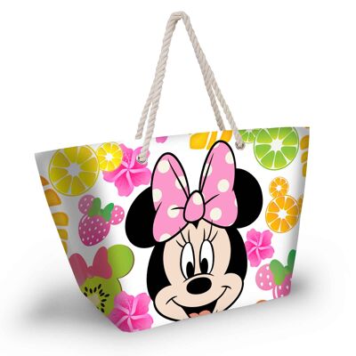 Disney Minnie Mouse Fruits-Soleil Strandtasche, mehrfarbig