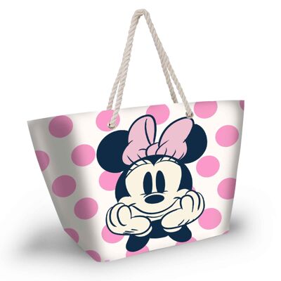 Disney Minnie Mouse Dots-Soleil Beach Bag, Pink