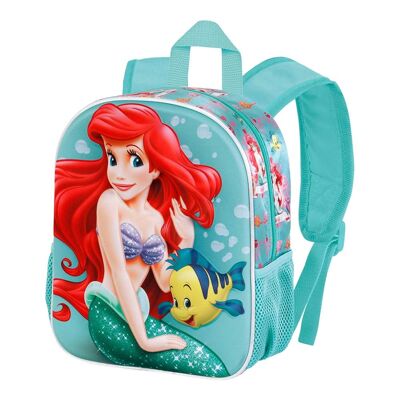 Disney Ariel Sea-Small 3D Backpack, Blue