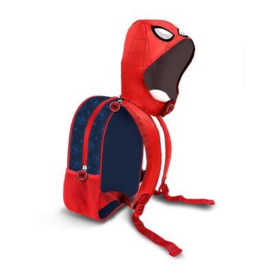 Marvel Spiderman Gaze-Backpack with Hood, Red