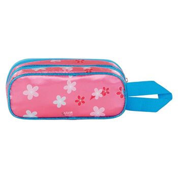 Disney Lilo et Stitch Match-Double Trousse 3D Rose 3