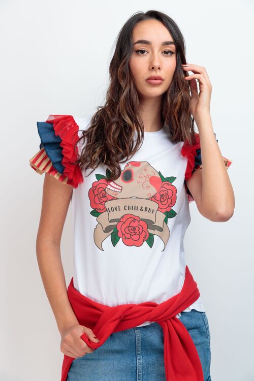 Camiseta de Mujer Dear Skull Mom