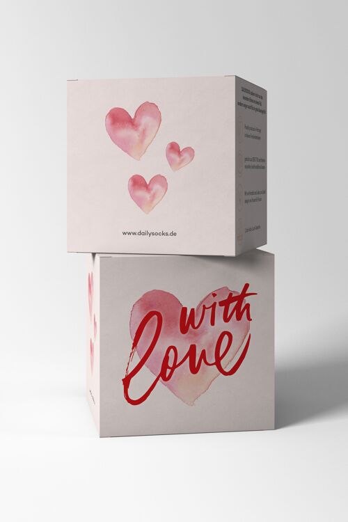 Geschenkewürfel "WITH LOVE"