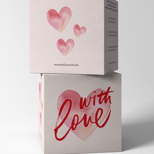 Cube cadeau "AVEC AMOUR"