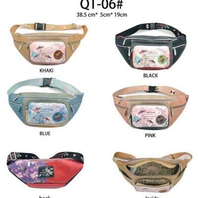 Sweet Candy Waist Bag with Dragonfly and Multi-compartments B2B