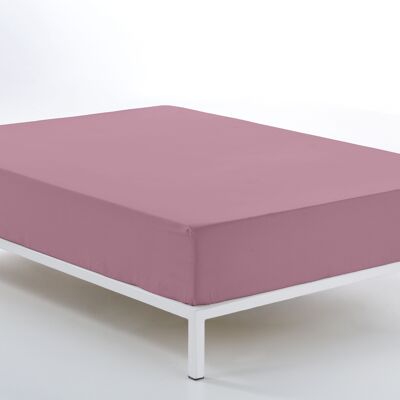 Lenzuolo con angoli regolabile color quarzo - letto 90 (altezza 28 cm) - 50% cotone / 50% poliestere - 144 fili. Peso: 115