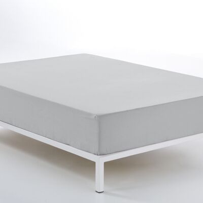 Bajera ajustable color perla - Cama de 135/140 (alto 28 cm) - 50% algodón / 50% poliéster - 144 hilos. Gramage: 115