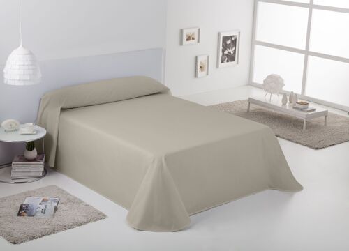 Colcha/Cubrecama RÚSTICO LISOS color Lino - Cama de 180 cm. - Hilo tintado - 50% Algodón/30% Poliéster/20% Lino