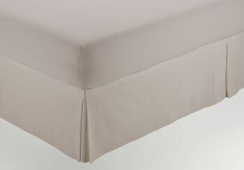 Housse de baldaquin en fil teint lin - Lit 135 (hauteur 200 cm) - Avec velcro adhésif - 50% coton / 30% polyester / 20% lin 1