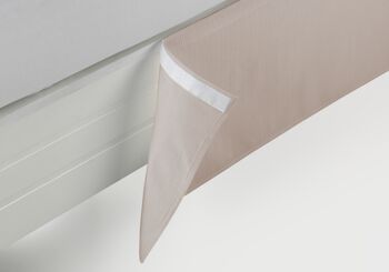 Housse de baldaquin en fil teint lin - Lit 135 (hauteur 200 cm) - Avec velcro adhésif - 50% coton / 30% polyester / 20% lin 2