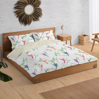 Kolibri-Bettbezug-Duo – Digitaldruck – 150 (2 Alm) cm Bett.