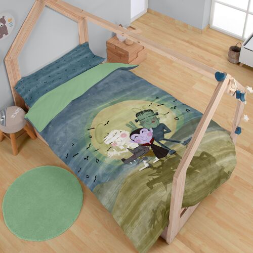 Dúo de funda nórdica Draky - Impresión digital - Cama de 105 cm.