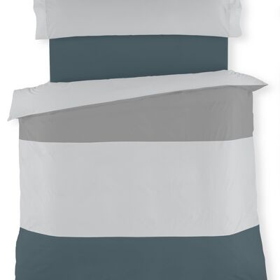 Tricolor duvet cover duo - Lead-Pearl-Gray - 105 cm bed.