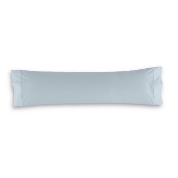 Taie d'oreiller bleu clair - 45x110 cm - 50% coton / 50% polyester - 144 fils. Poids : 115 1