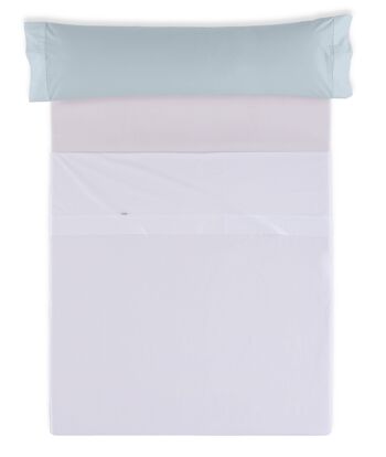 Taie d'oreiller bleu ciel - 45x170 cm - 50% coton / 50% polyester - 144 fils. Poids : 115 2