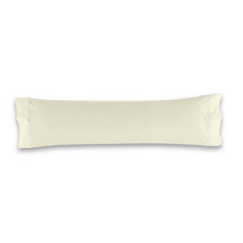 Taie d'oreiller crème - 45x110 cm - 50% coton / 50% polyester - 144 fils. Poids : 115 1