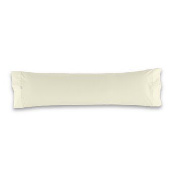 Taie d'oreiller crème - 45x125 cm - 50% coton / 50% polyester - 144 fils. Poids : 115 1