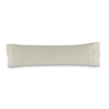 Taie d'oreiller couleur pierre - 45x125 cm - 50% coton / 50% polyester - 144 fils. Poids : 115 1