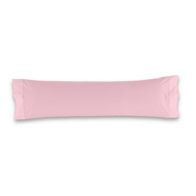 Funda de almohada color rosa - 45x170 cm - 50% algodón / 50% poliéster - 144 hilos. Gramage: 115