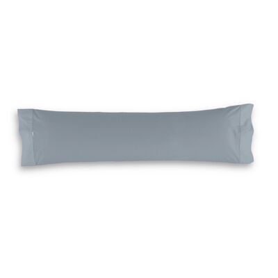 Funda de almohada de algodón color acero - 45x110 cm - 100% algodón - 144 hilos. Gramage: 115