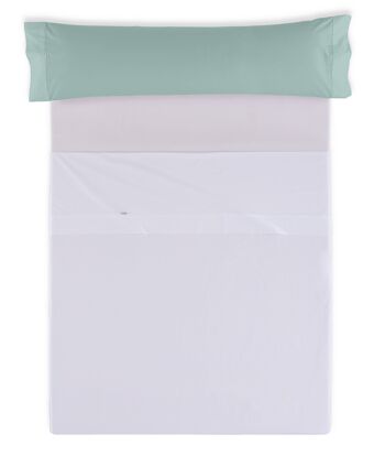 Taie d'oreiller en coton Aqua - 45x170 cm - 100% coton - 144 fils. Poids : 115 2