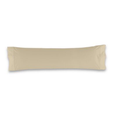 Funda de almohada de algodón color camel - 45x155 cm - 100% algodón - 144 hilos. Gramage: 115