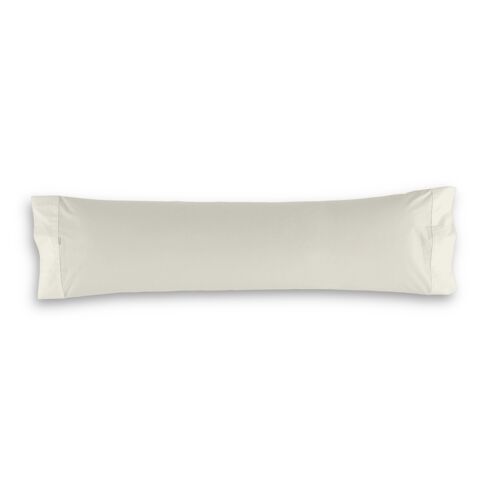 Funda de almohada de algodón color crema - 45x125 cm - 100% algodón - 144 hilos. Gramage: 115