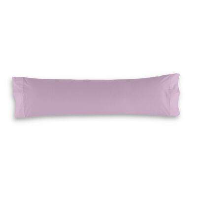 Taie d'oreiller en coton mauve - 45x155 cm - 100% coton - 144 fils. Poids : 115