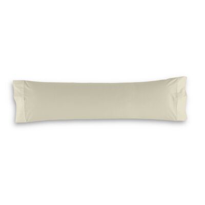 Funda de almohada de algodón color piedra - 45x110 cm - 100% algodón - 144 hilos. Gramage: 115