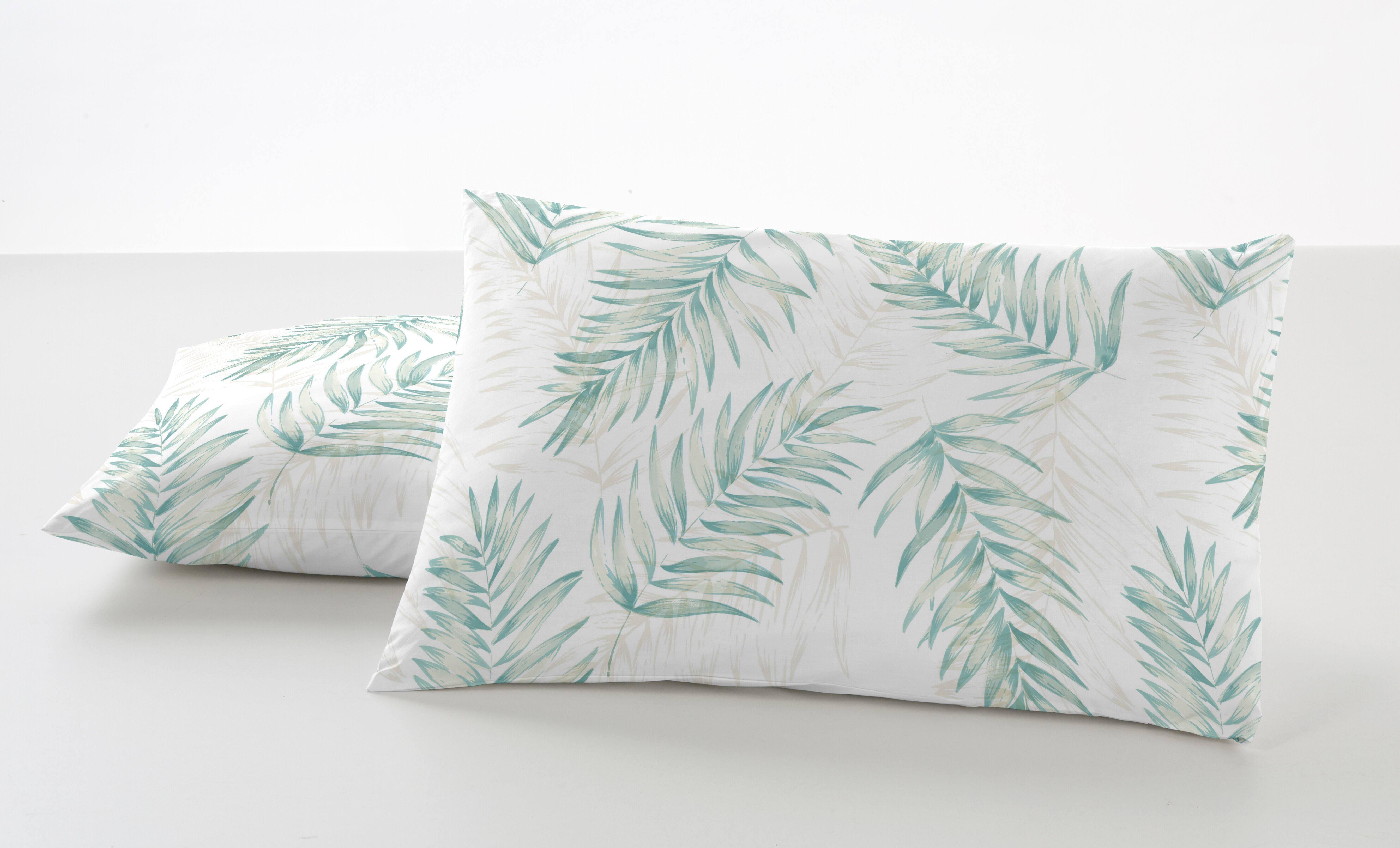 MAICA KISSENBEZUG – AQUA – 50X75 CM – SET MIT 2 EINHEITEN – 100 % BAUMWOLLE – 144 FÄDEN