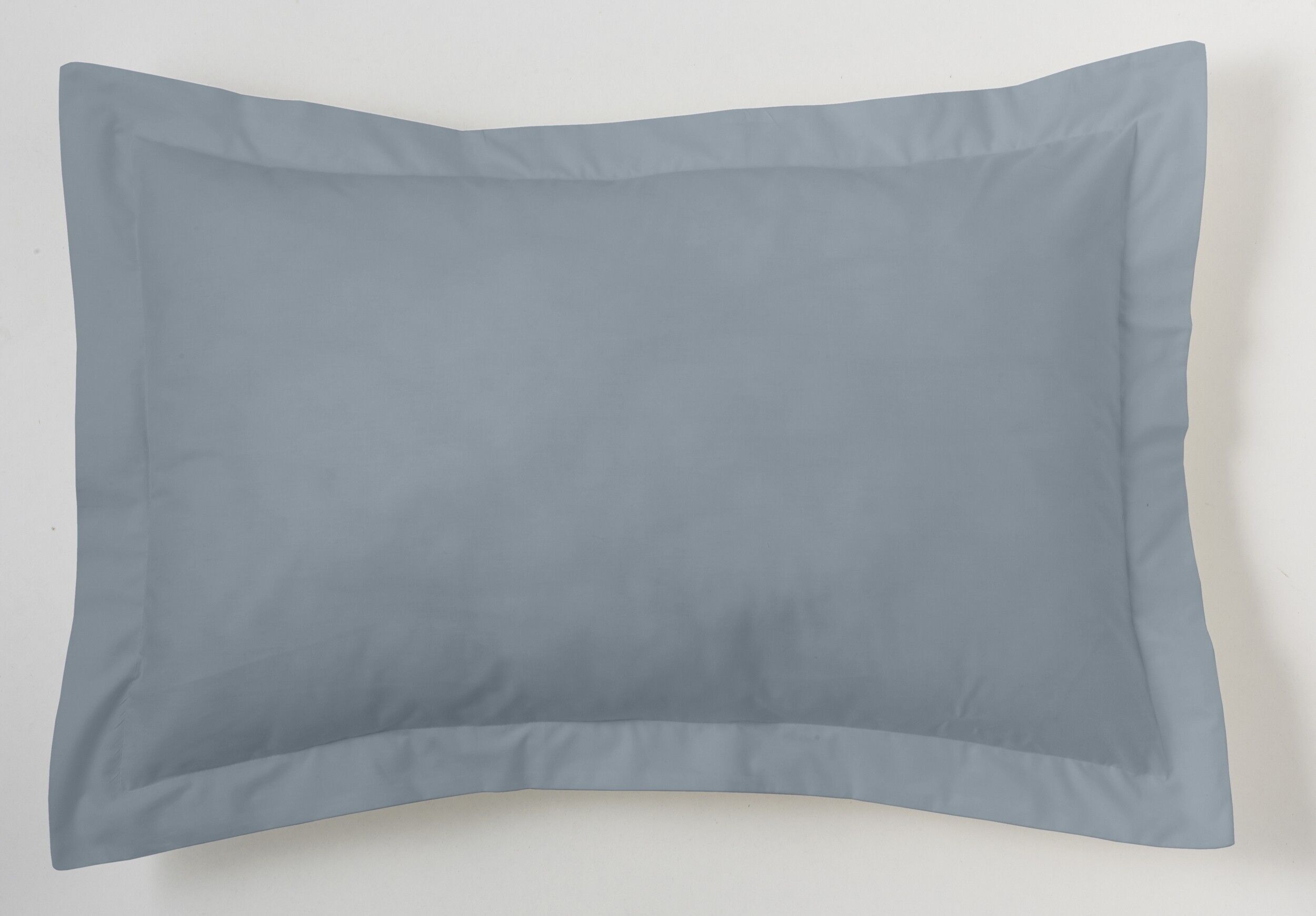 Fodera per cuscino color acciaio - 50x75 cm - 100% cotone - 200 fili. Peso: 125