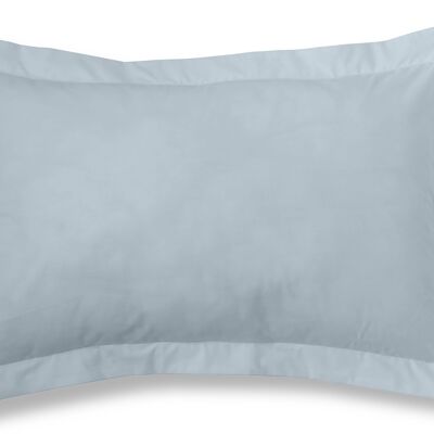 Housse de coussin bleu clair - 50x75 cm - 50% coton / 50% polyester - 144 fils. Poids : 115