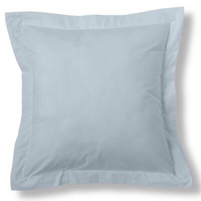 Housse de coussin bleu clair - 55x55 cm - 50% coton / 50% polyester - 144 fils. Poids : 115