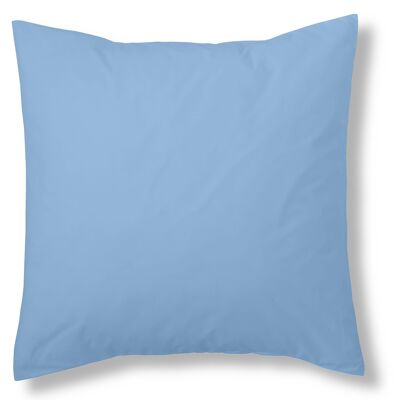 Housse de coussin bleu clair - 40x40 cm - 50% coton / 50% polyester - 144 fils. Poids : 115