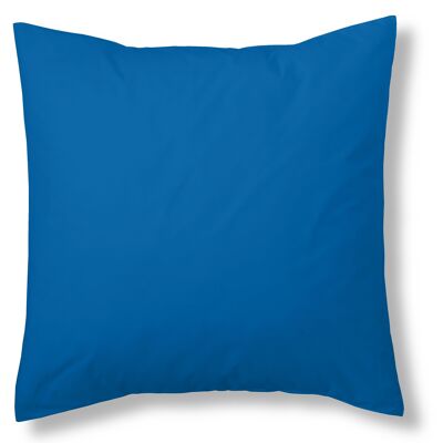 Housse de coussin bleu impérial - 40x40 cm - 50% coton / 50% polyester - 144 fils. Poids : 115