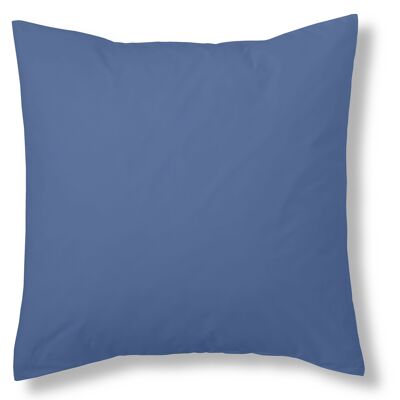 Housse de coussin bleue - 40x40 cm - 50% coton / 50% polyester - 144 fils. Poids : 115