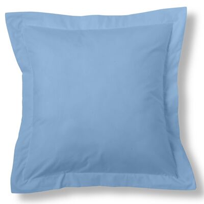 Housse de coussin bleu clair - 55x55 cm - 50% coton / 50% polyester - 144 fils. Poids : 115